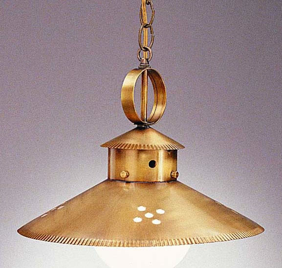 Pierced Pendant Model No. H1091G Copper Lantern Lighting