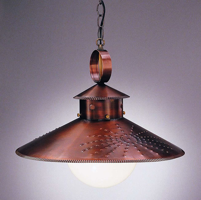 Sunburst Pierced Pendant Model No. H1090G Copper Lantern Lighting