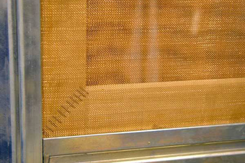 Copper mesh shielding (Copper mesh rf shielding, copper mesh emf shielding)
