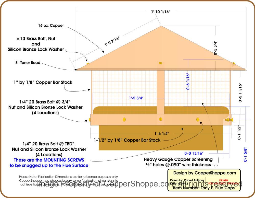 Copper Chimney Caps and Flue Caps The New