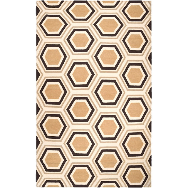 Jill Rosenwald Fallon Hex Rug copycatchic