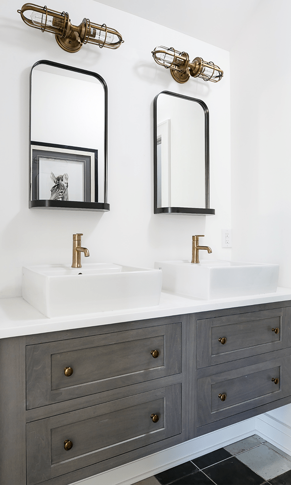 West Elm Bathroom Vanity / Renovated DC Home west elm Bathroom