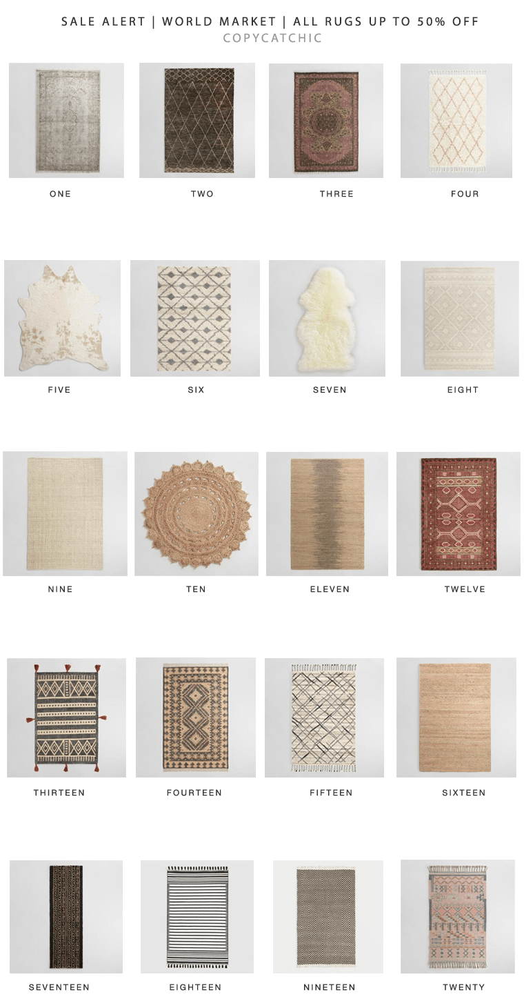 Sale Alert World Market Rug Sale copycatchic