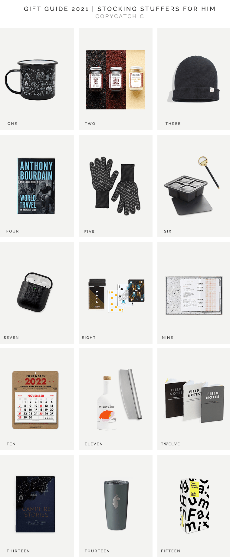 Gift List 2023 Gift Guide 2021 | Stocking Stuffers For Him - Copycatchic