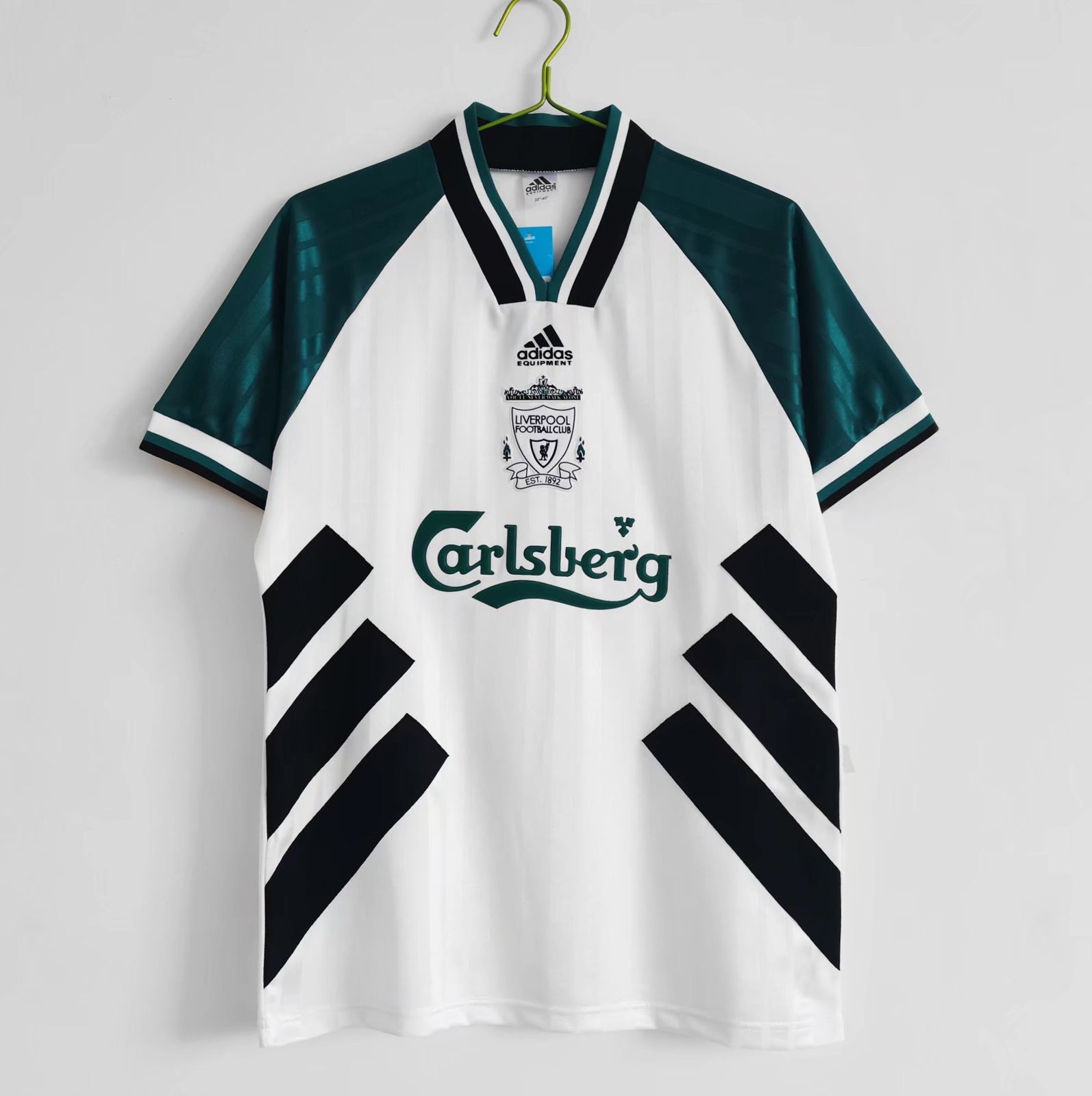 Liverpool 19931995 Retro Away Kit Steve Nicol, Robbie Fowler