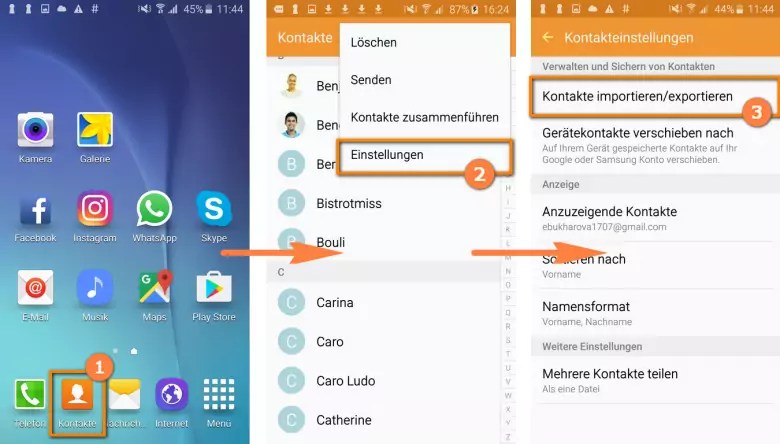 Kontakte von iCloud auf Android in ein paar Klicks