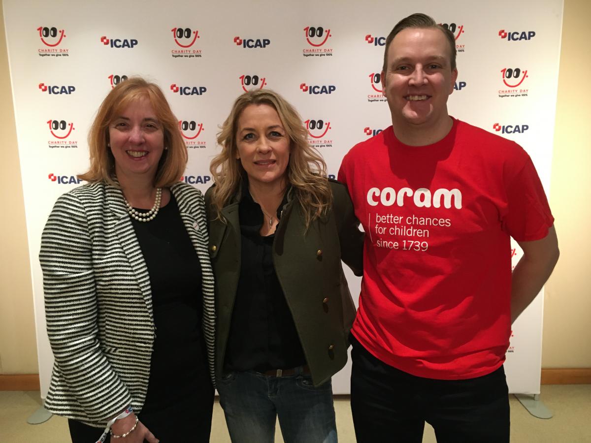Celebrities support Coram at ICAP Charity Day Coram Group Coram Group