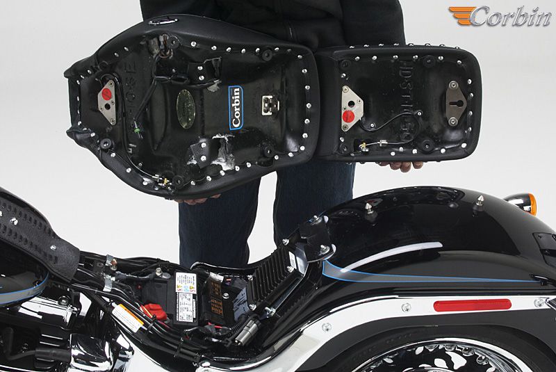 Corbin Hollywood Solo Seat Softail / Corbin Solo Saddle for Softail