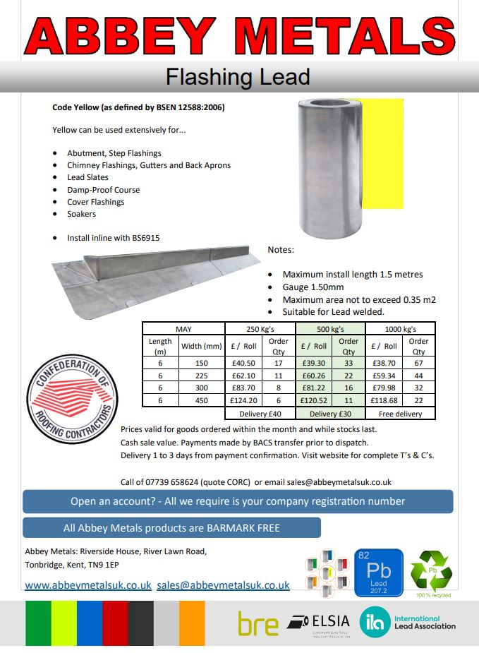 ABBEY METALS FLASHING LEAD Confederation of Roofing Contractors