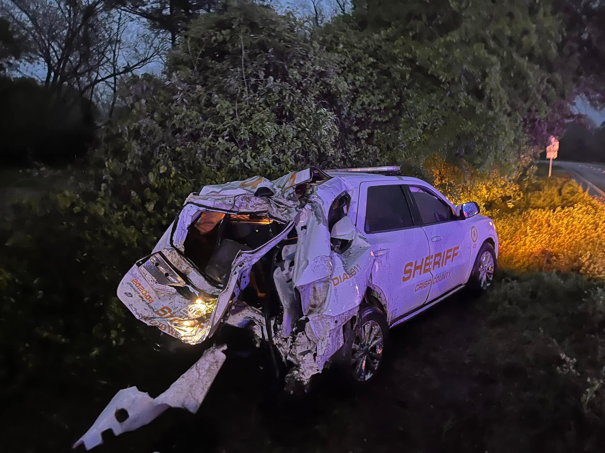 CCSO Patrol Unit Single Vehicle Accident Cordele Dispatch Cordele