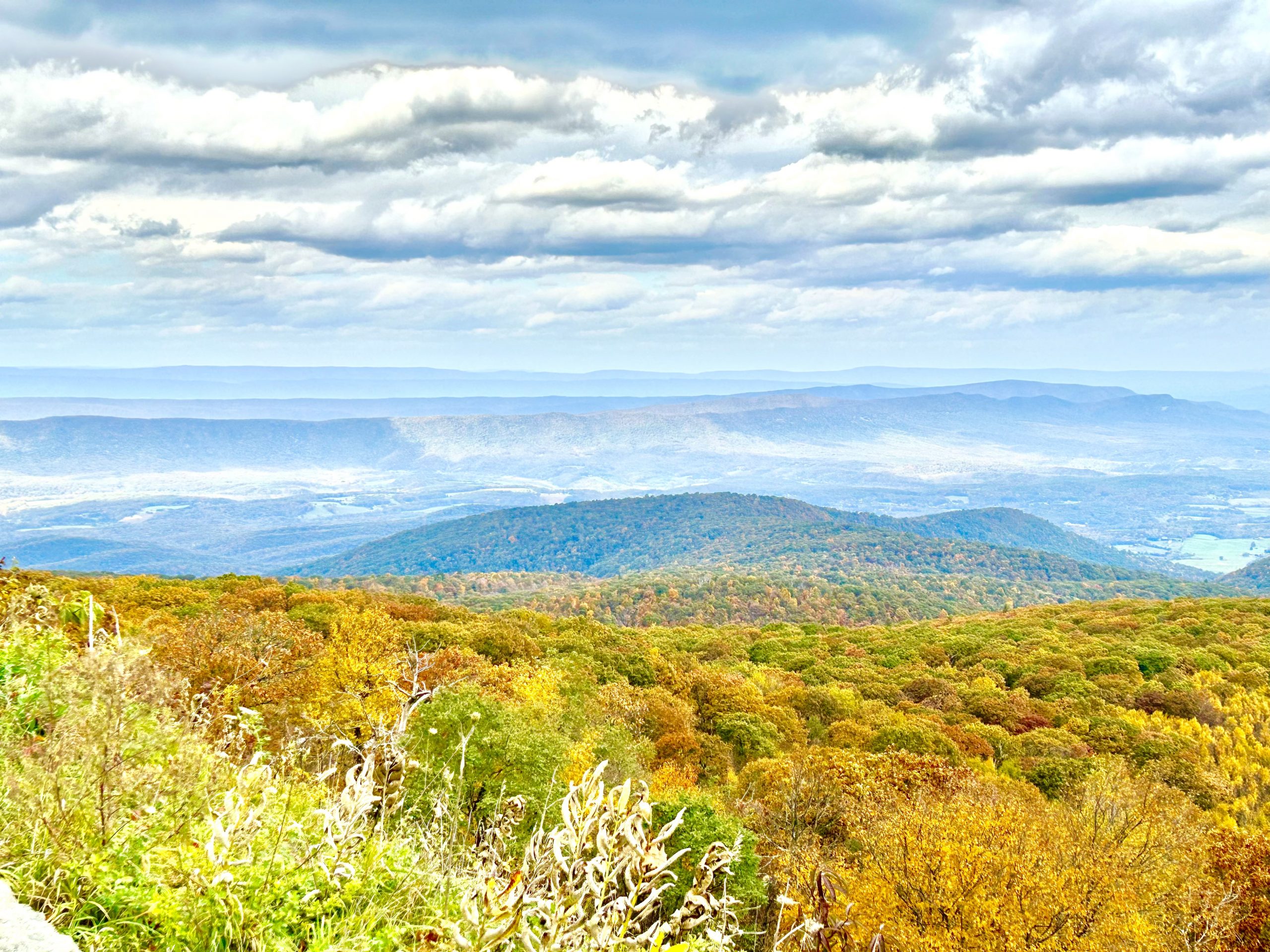 Most Scenic Vista with Full Foliage at Shenandoah National Park 코리일보