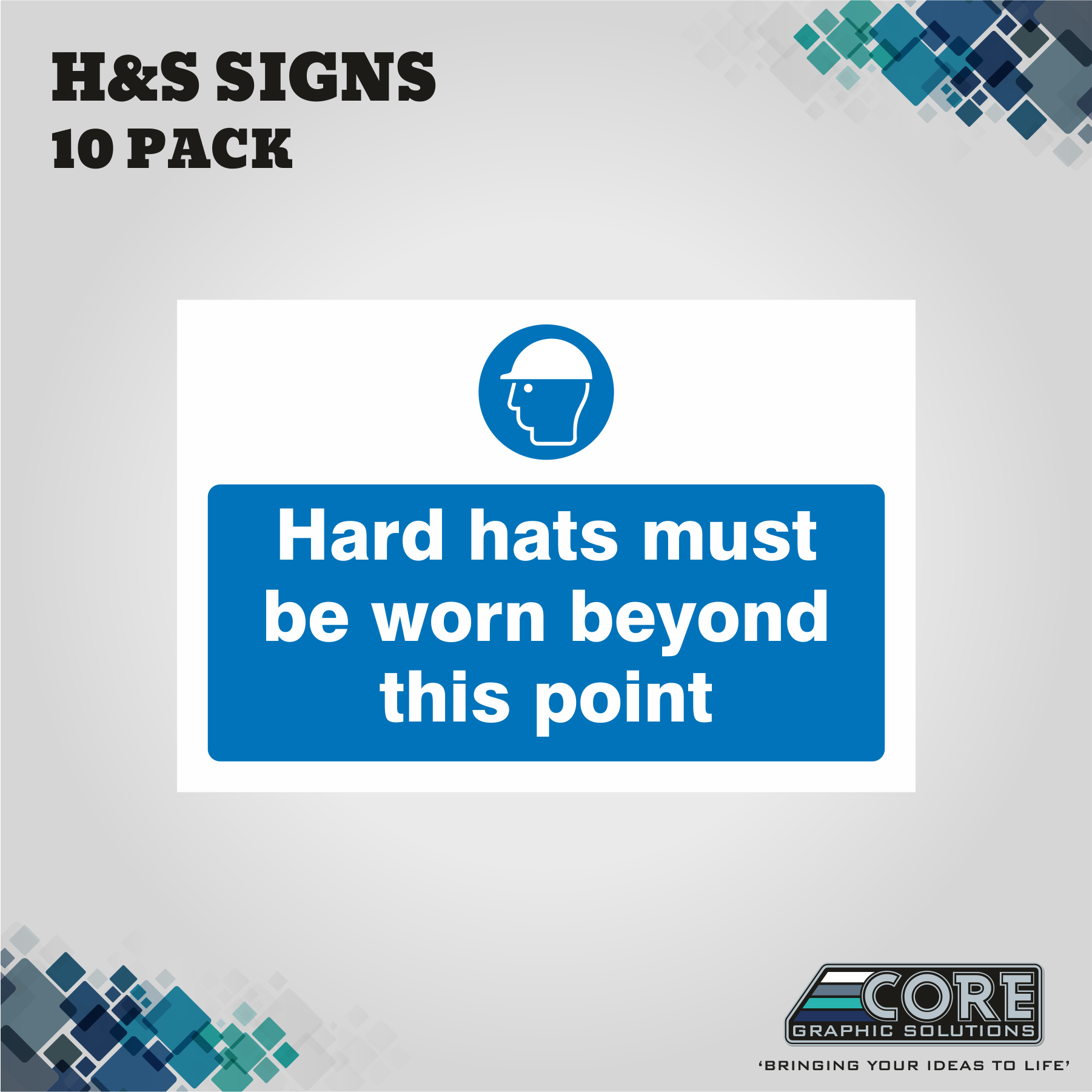 H&S Signs Hard Hat