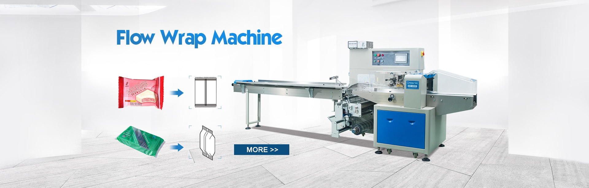 Automatic horizontal packaging machine Flow pack wrapping machine