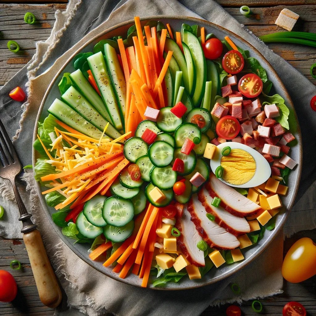 Colorful, fresh and healthy Julienne Salad