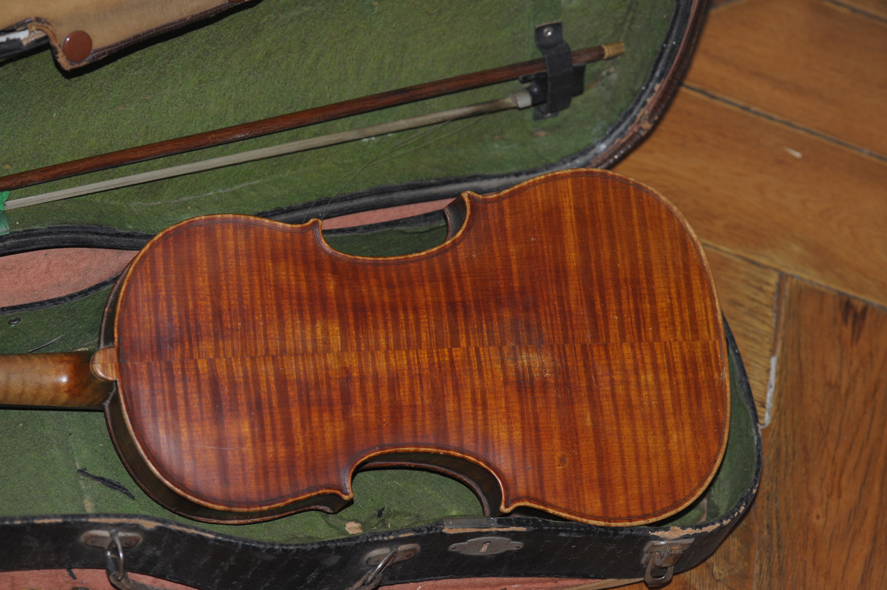 A violin with case and bow c.1870 (old, antique) eBay
