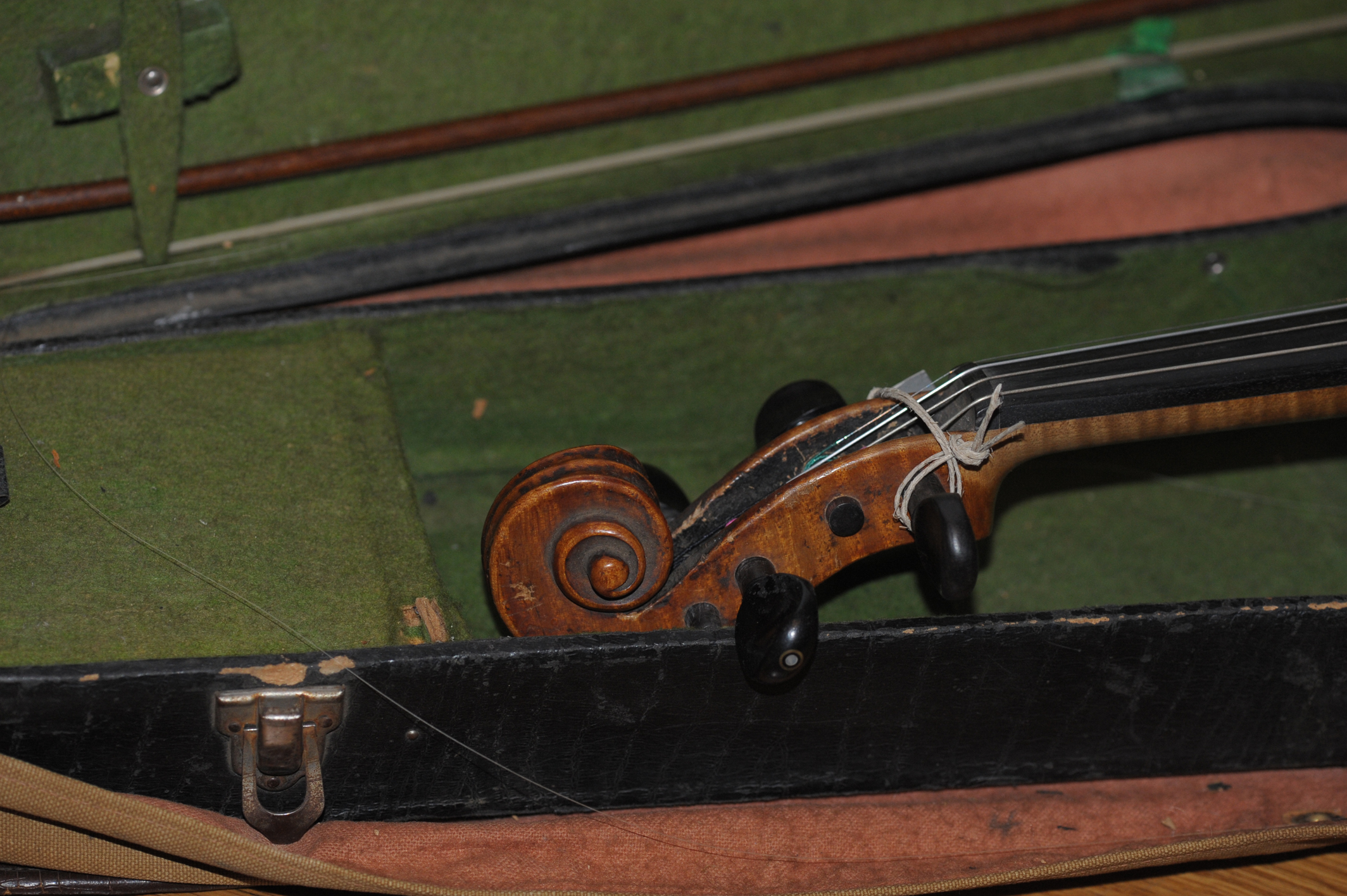 A violin with case and bow c.1870 (old, antique) eBay