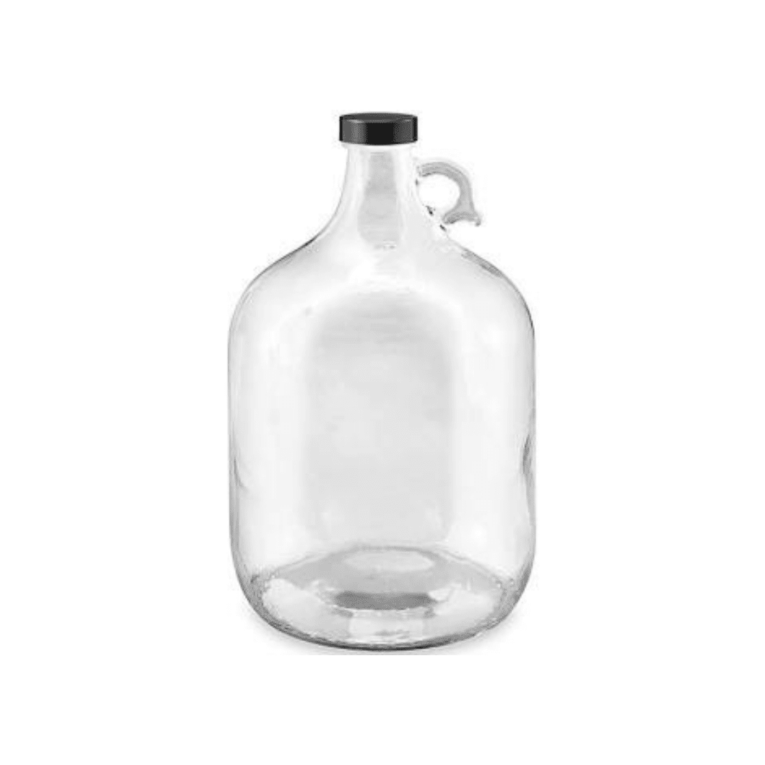 Gallon Glass Jug Clear 128 Fl. Oz. / 3.8 Litre Cork it Winemaking