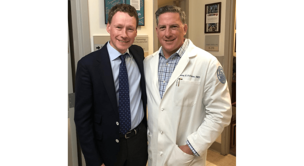 Mr. Declan Bowler visits Dr. Gregory DiFelice, Hospital for Special