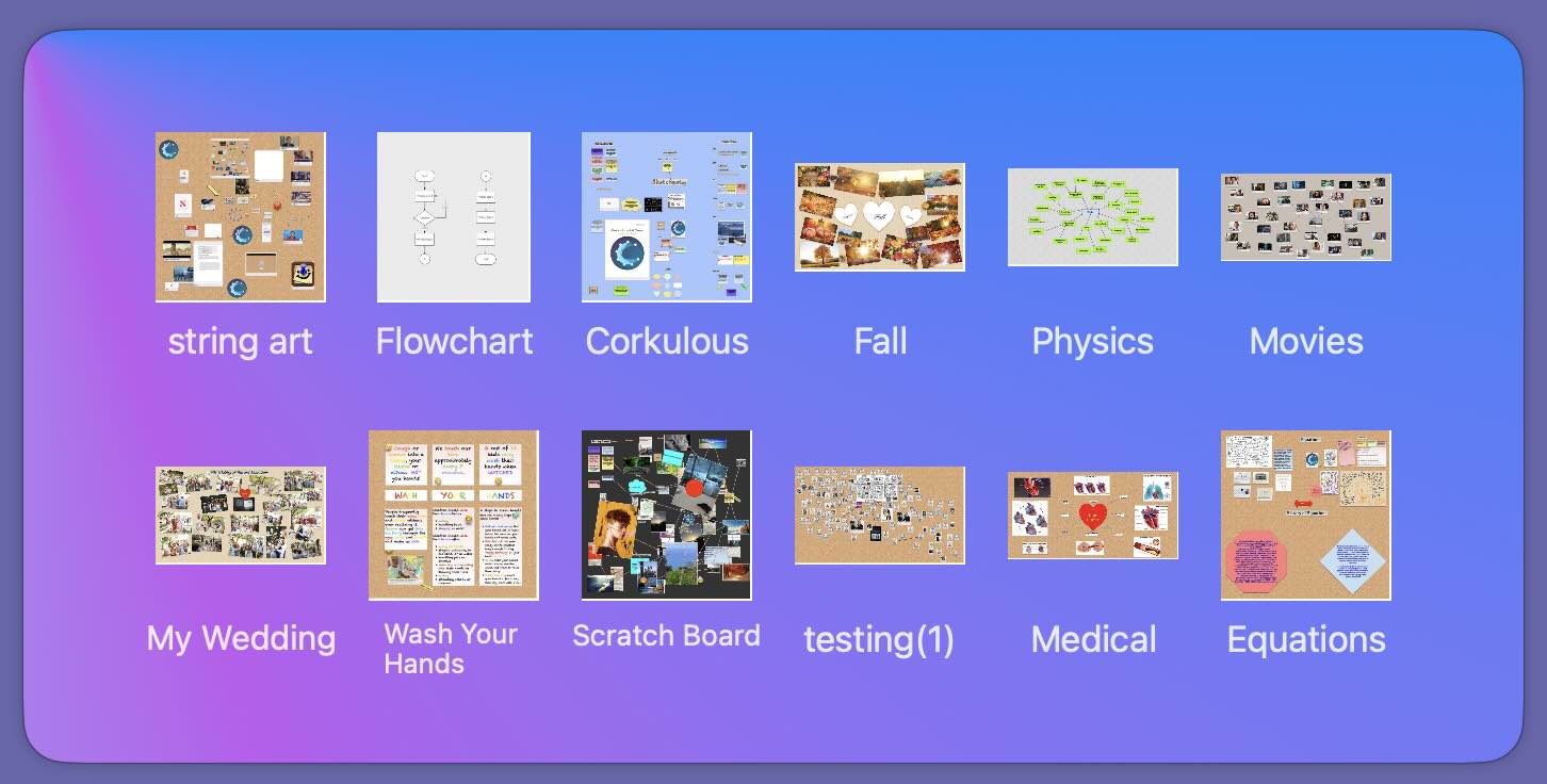 Corkulous A Corkboard app for iOS, iPadOS and macOS