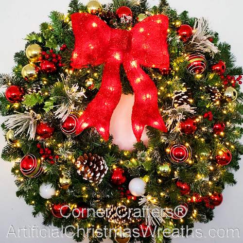 36 Lighted Outdoor Christmas Wreath 3 FOOT LED CHRISTMAS MAGIC WREATH 36 INCH FREE