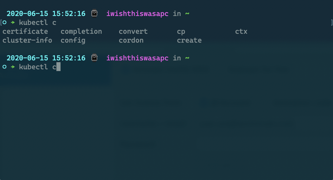 Customizing k8s plugins on bash and zsh The corner in