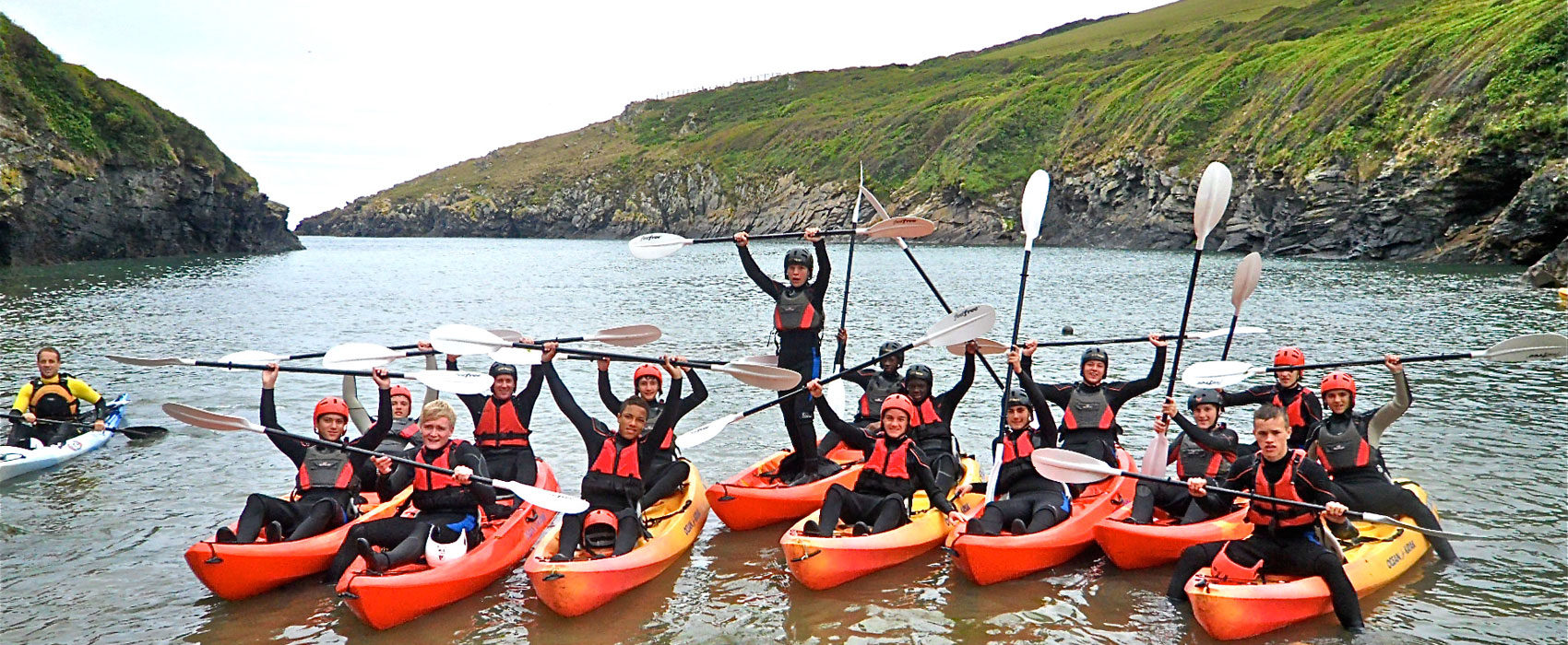 Cornish Coast Adventures Kayaking and Coasteering in Polzeath Cornwall » Schools, Groups, Stag