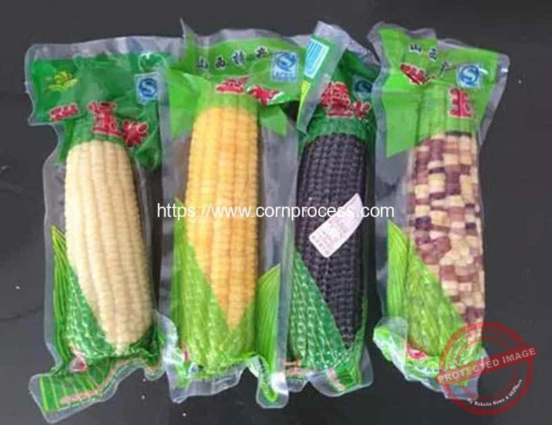 Vacuum Packed Sweet Corn Production Line Corn Flake Machine, Puffed