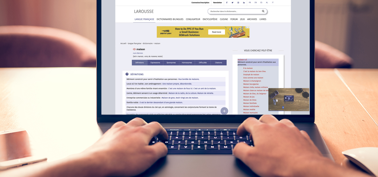 pour la page demandée... Larousse.fr : encyclopédie et.