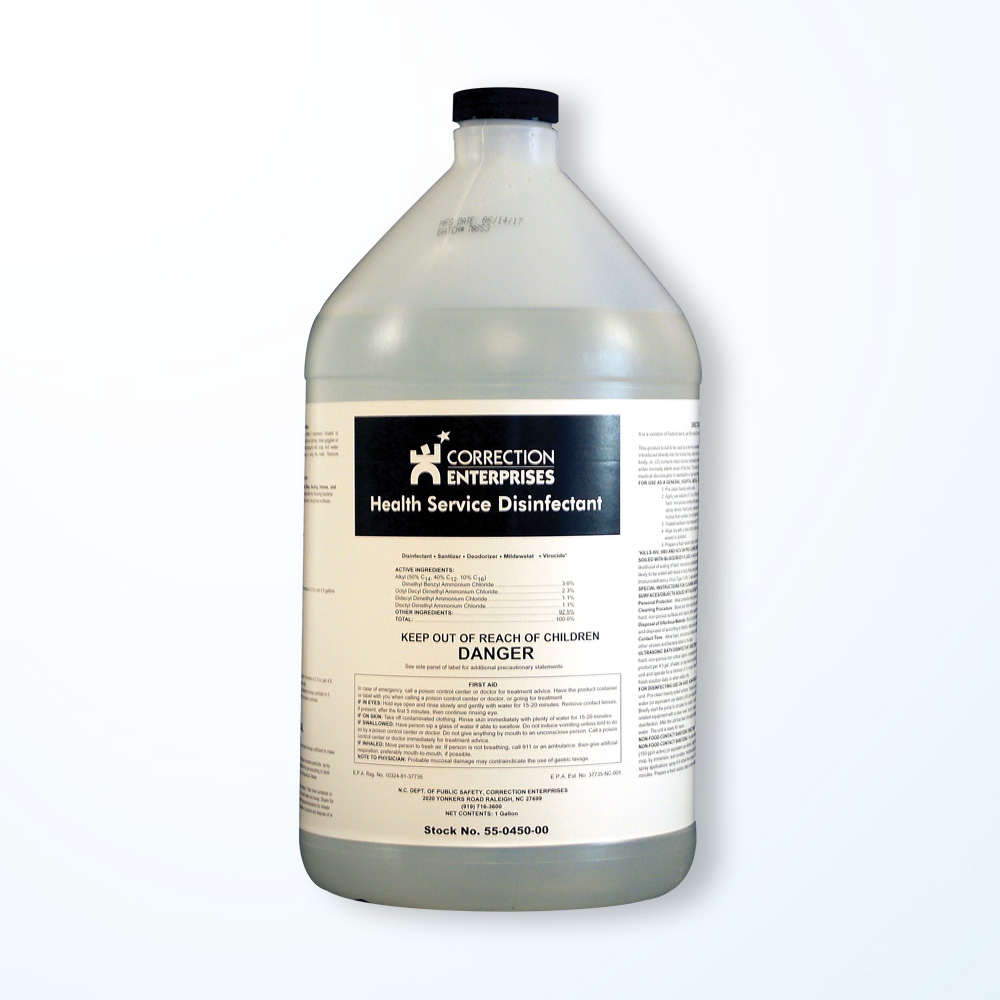 Health Services Disinfectant Correction Enterprises