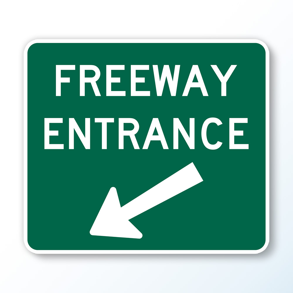 Freeway Entrance (with arrow) Correction Enterprises