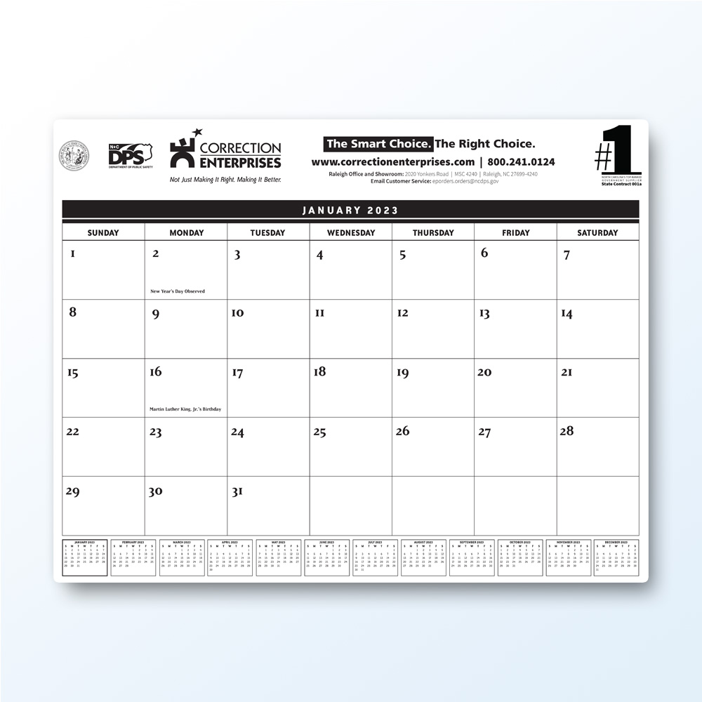 free printable appointment calendar 2023 2023 Monthly Appointment Calendar (5 pack) Correction Enterprises