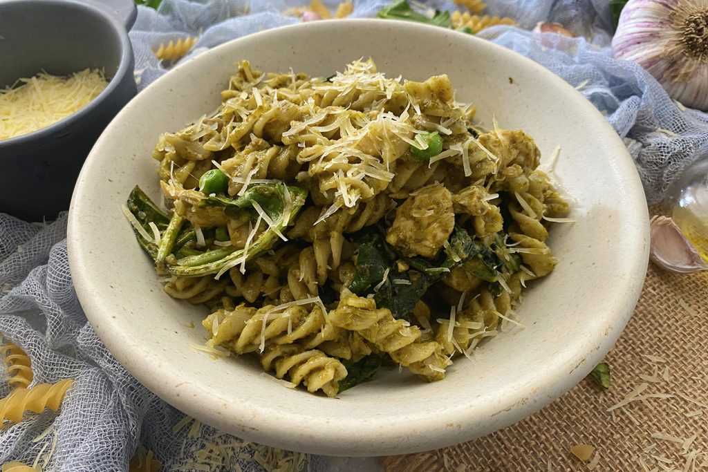Instant Pot Pesto Chicken Pasta Corrie Cooks