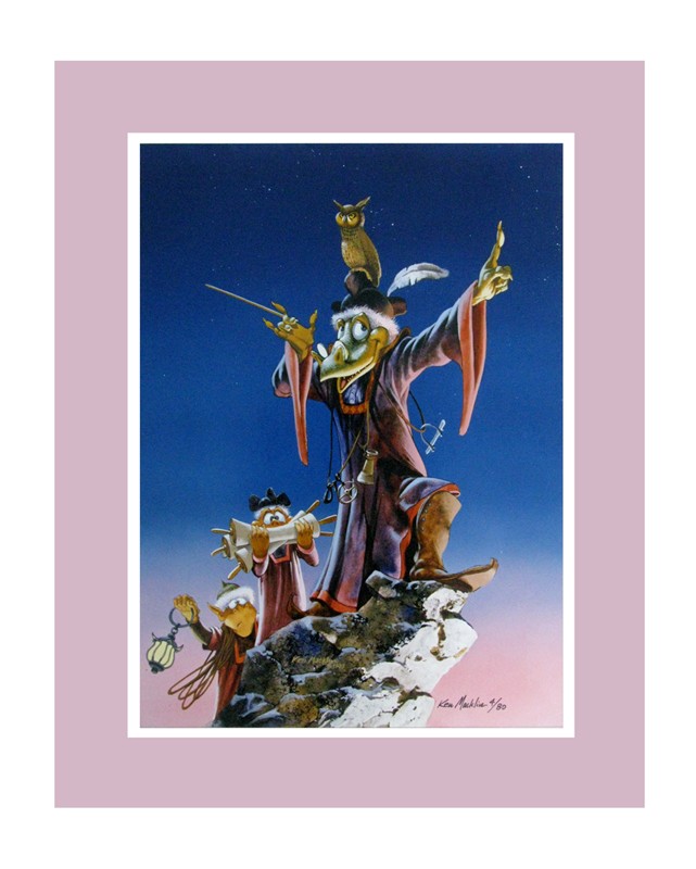 KEN MACKLIN LIMITED EDITION S/N LITHOGRAPH PROFESSOR WIZARD eBay