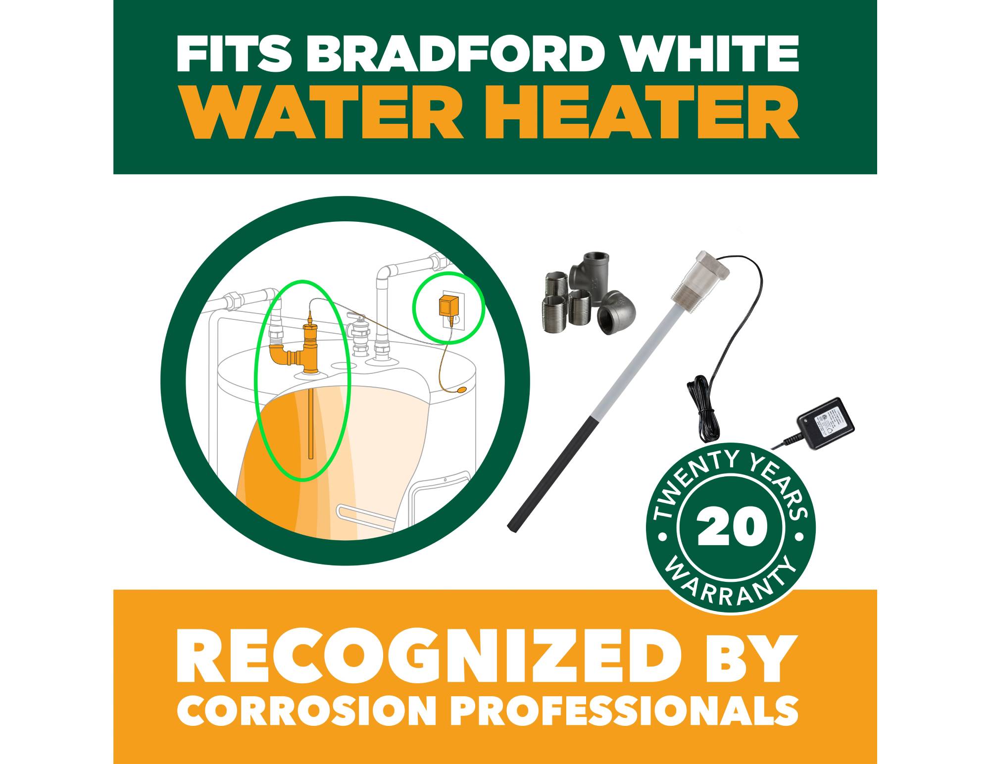 How To Install a Powered Anode Rod Inside BradFord White