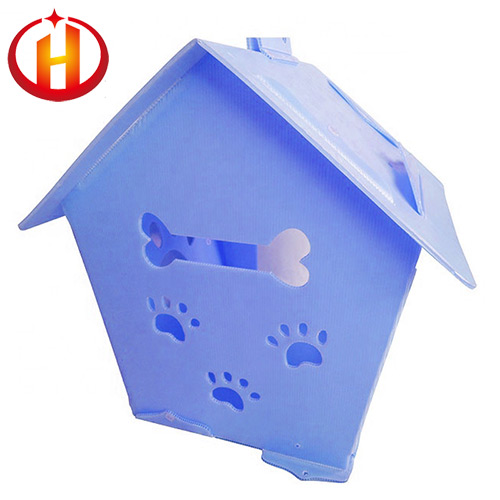 Custom Portable PP corrugated plastic Pet Carrier for Dogs & Cats