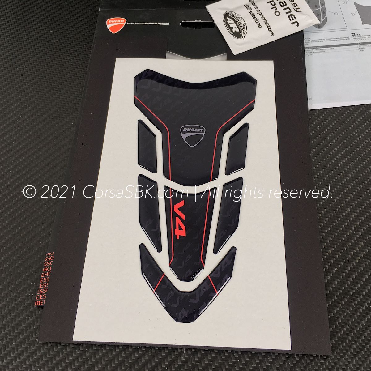 Ducati Performance Panigale Streetfighter V4 V4S tank protector tankpad