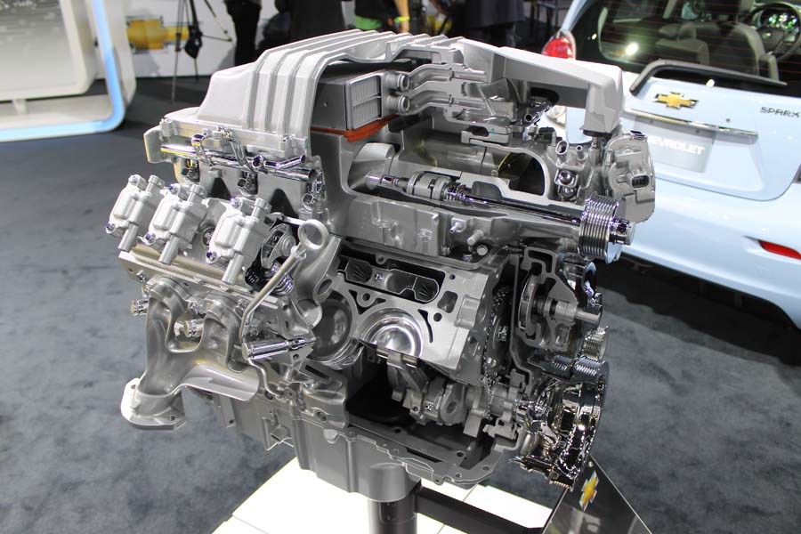 2012 L.A. Auto Show: Cut Away LS Motor - CorvetteForum