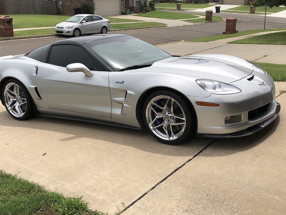 C7 ZR1 Chrome Wheel Tire Package for C6 Corvette