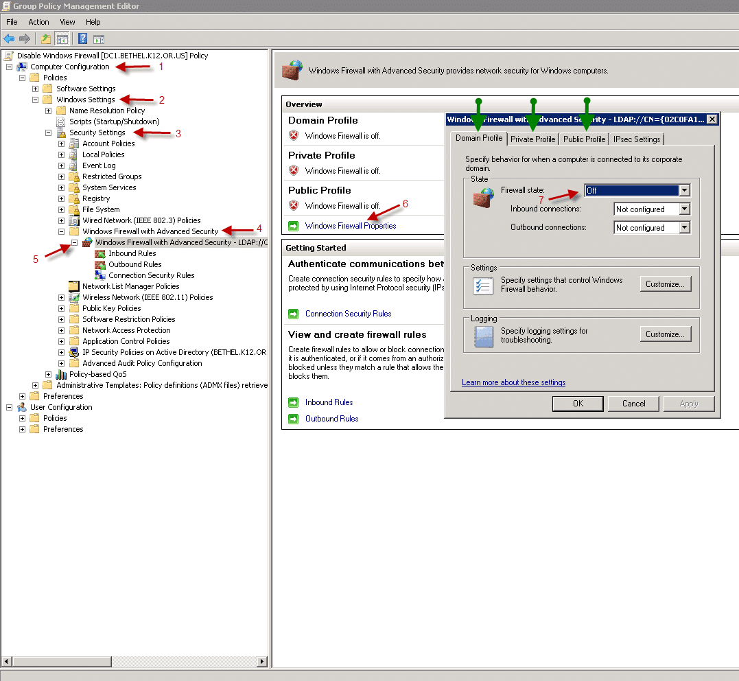 Turn On/Off Windows Firewall via Group Policy Cory Fiala