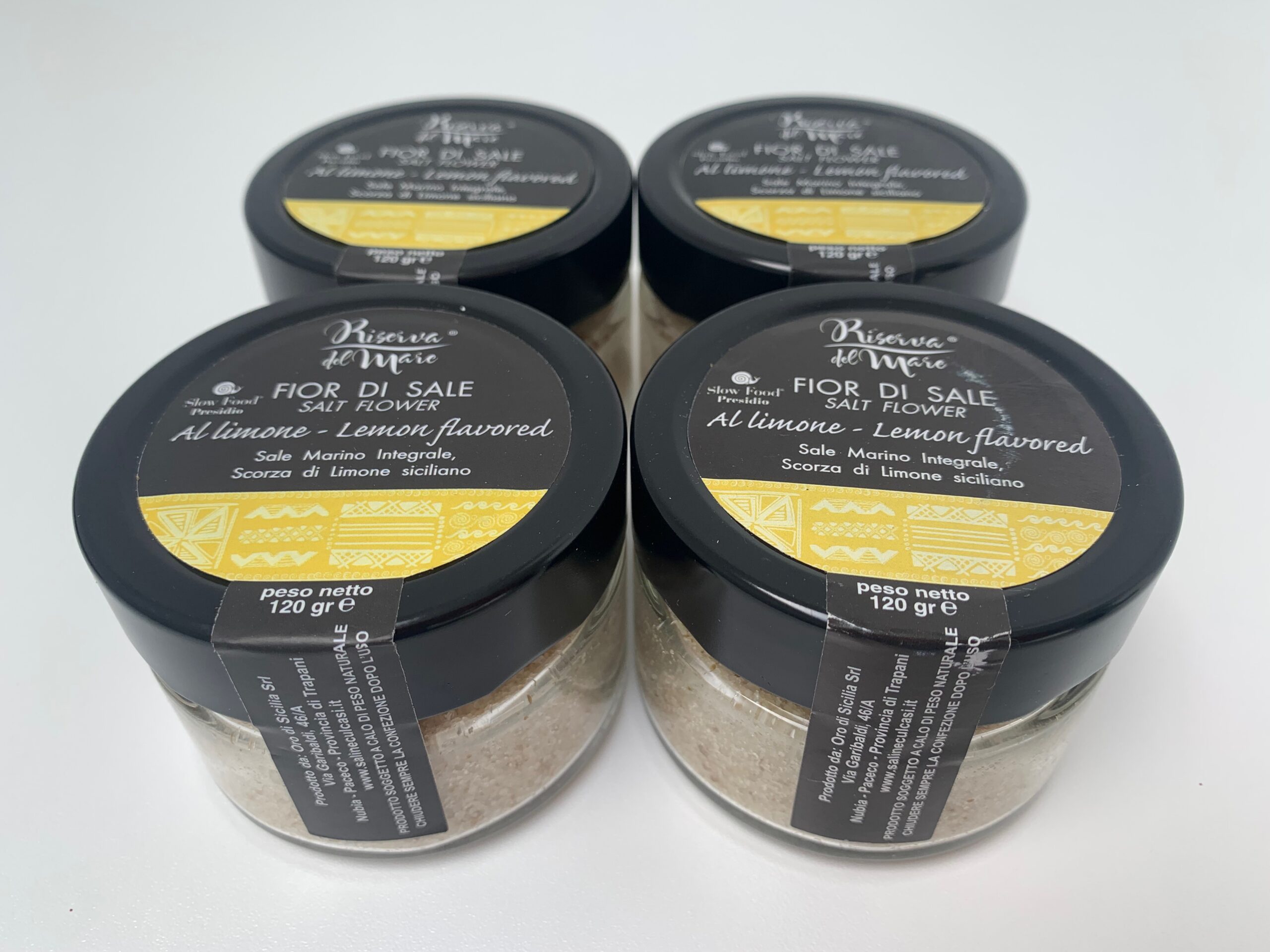 Fior di Sale al limone (120g) Zeezout (Fleur de Sel), gearomatiseerd