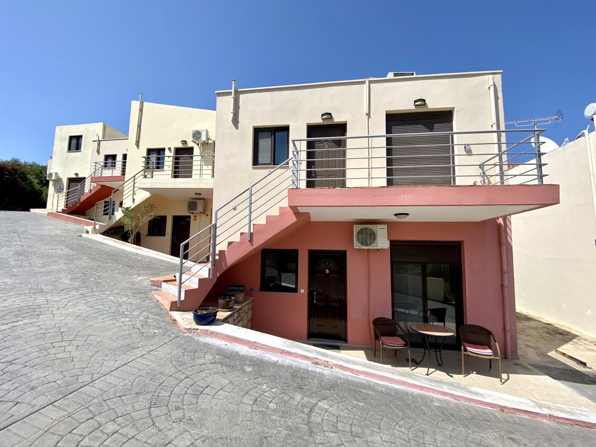 Lovely Apartment For Sale In Almyrida With Shared Pool