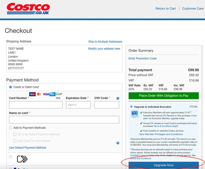 How To Upgrade Membership Costco UK