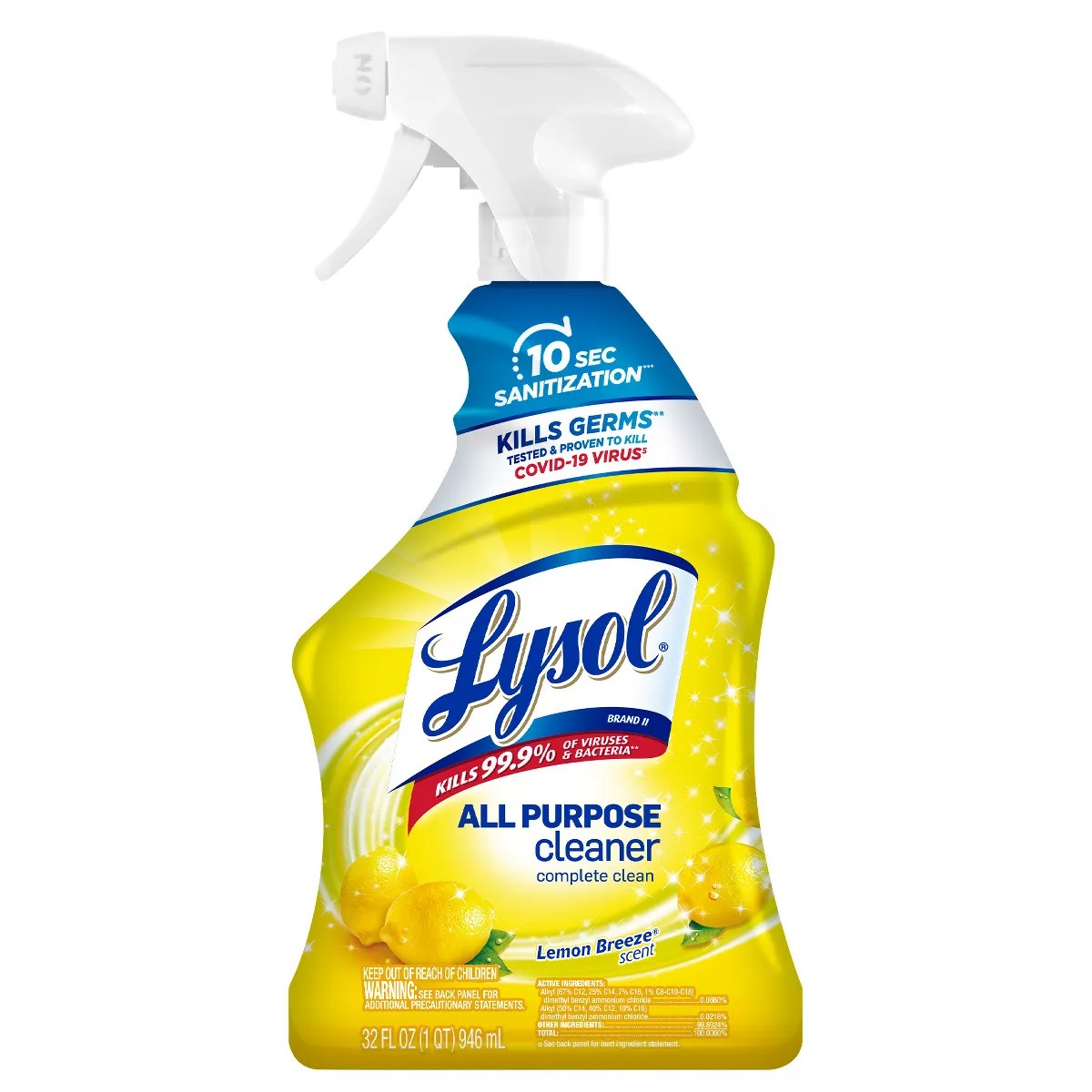 Lysol Lemon Breeze Scented All Purpose Cleaner & Disinfectant Spray