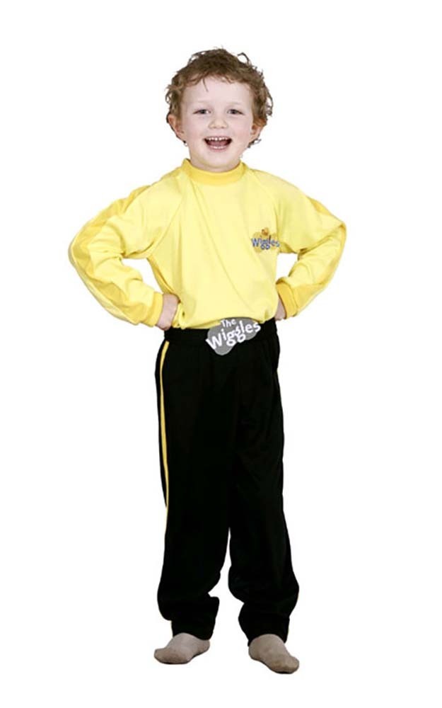LICENSED YELLOW WIGGLE THE WIGGLES GREG SAM EMMA CHILD FANCY DRESS