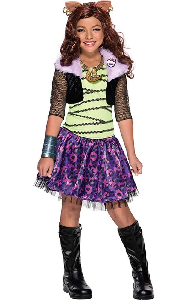 LICENSED CLAWDEEN WOLF MONSTER HGH CHILD GIRLS FANCY DRESS HALLOWEEN