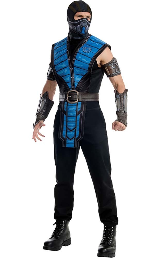 LICENSED SUBZERO MORTAL KOMBAT 1980S ADULT MENS NINJA HALLOWEEN