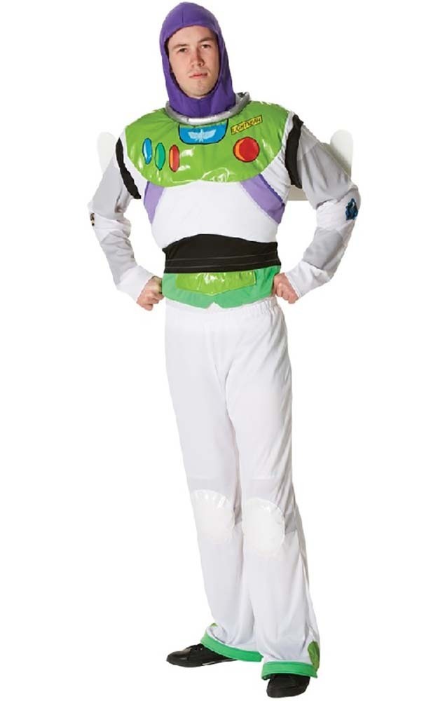 BUZZ LIGHTYEAR DISNEY TOY STORY MENS ADULT COSTUME WINGS FANCY DRESS