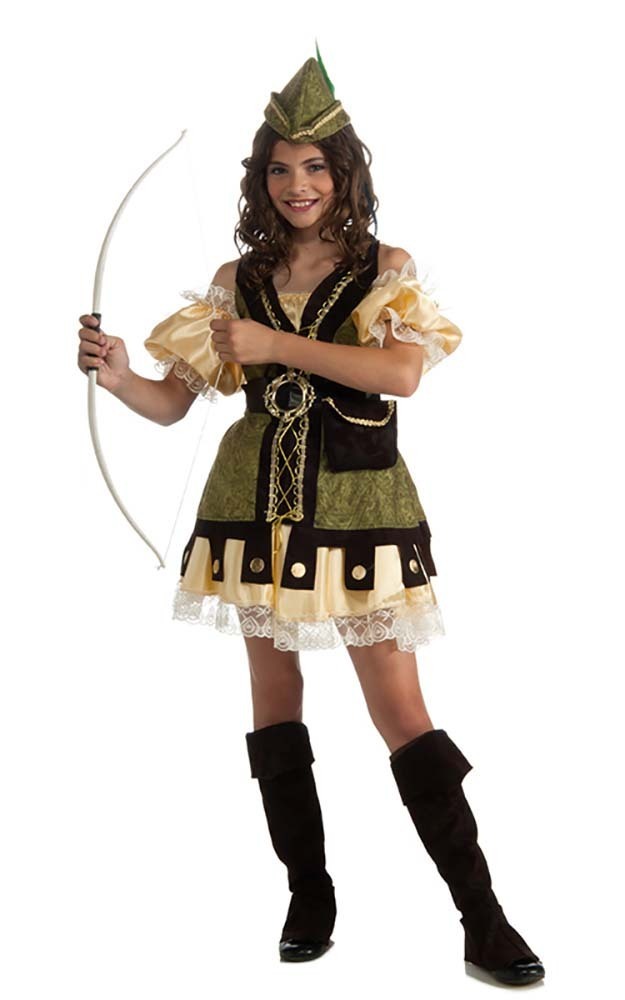 CHILD GIRLS ROBIN HOOD ARCHER MEDIEVAL FANCY DRESS BOOK WEEK COSTUME eBay