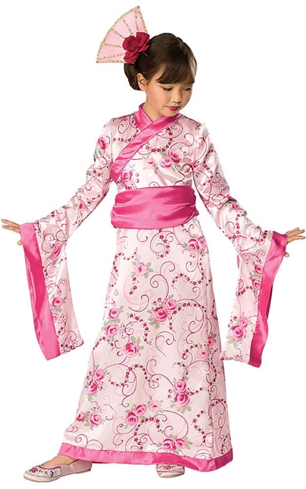 CHILD GIRLS ASIAN JAPANESE PRINCESS KIMONO FANCY DRESS HALLOWEEN GEISHA COSTUME eBay