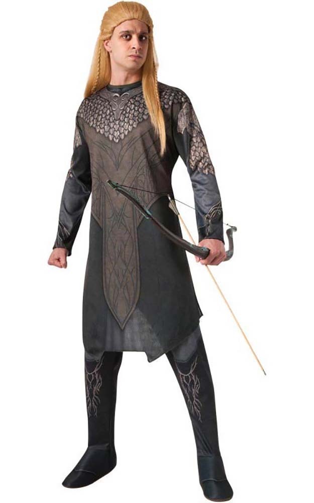 LICENSED LEGOLAS THE HOBBIT ELF ADULT MENS FANCY DRESS GREENLEAF